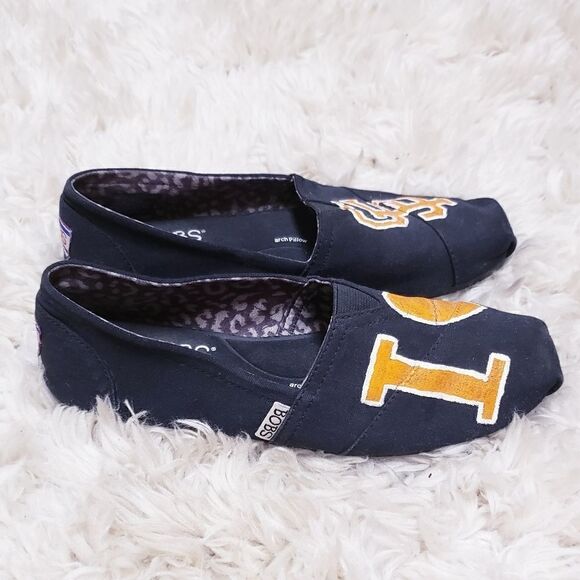 BOBS from Skechers Slip On Flats I Love San Francisco Shoes Memory Foam Size 6.5 - Picture 4 of 6